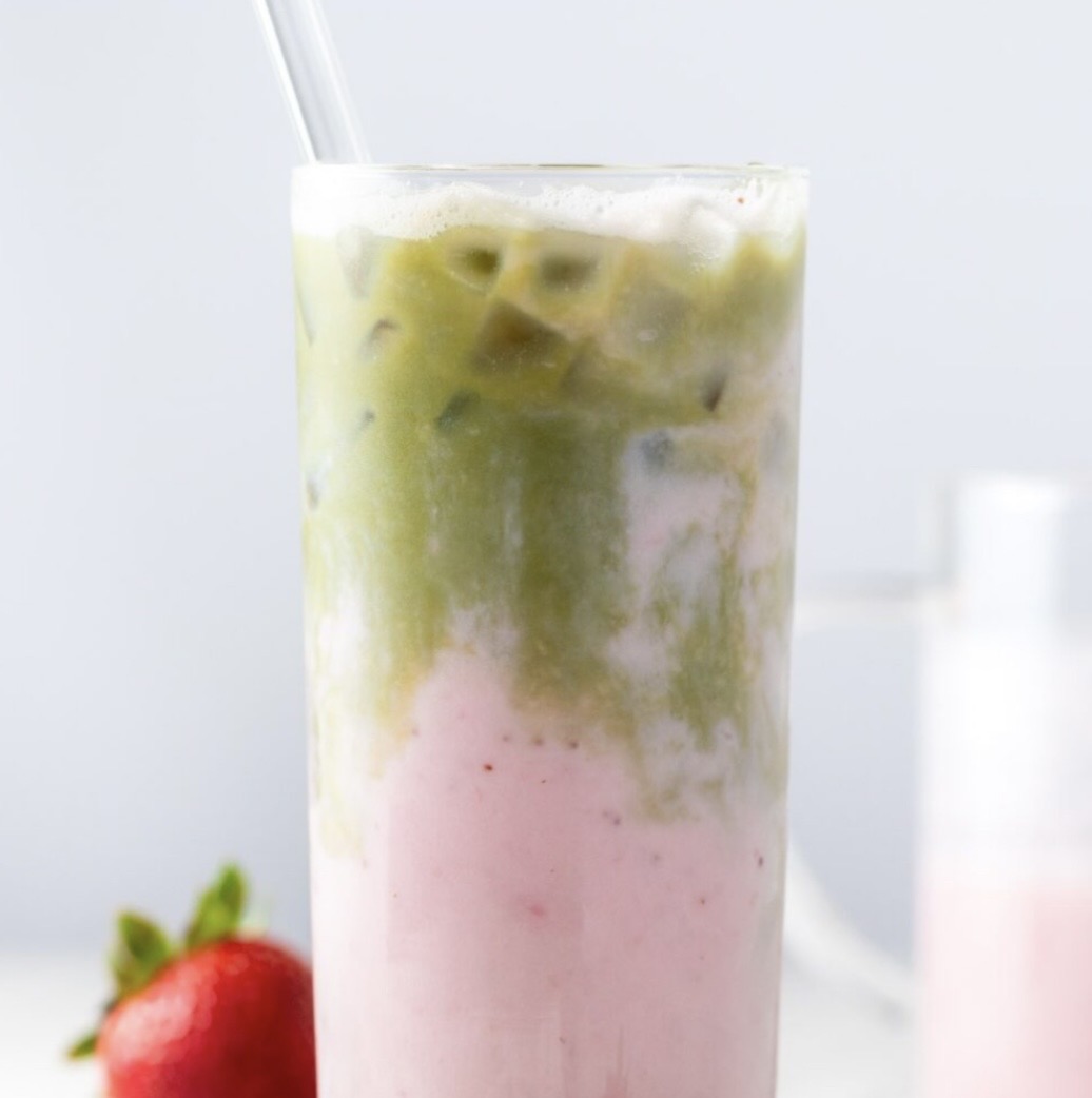 Strawberry Matcha Milkshake